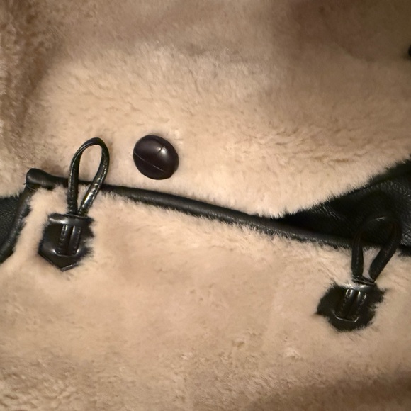 Mango Tan and Black Faux Fur Jacket - Picture 5 of 7